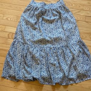 Madewell floral skirt